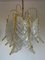 Murano Leaf Chandelier attributed to Mazzega, 1970s 2