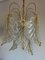 Murano Leaf Chandelier attributed to Mazzega, 1970s 5