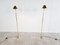 Scandinavian Brass Floor Lamps, 1960s, Set of 2 3
