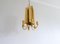 Reflex Ceiling Light in Brass attributed to Pierre Forssell for Skultuna, Sweden, 1960s 5
