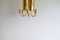 Reflex Ceiling Light in Brass attributed to Pierre Forssell for Skultuna, Sweden, 1960s 10