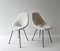 Italian Medea Chairs in White Boucle with Black Metal Legs, 1950s, Set of 2 12