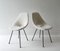 Italian Medea Chairs in White Boucle with Black Metal Legs, 1950s, Set of 2, Image 12