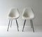 Italian Medea Chairs in White Boucle with Black Metal Legs, 1950s, Set of 2, Image 4