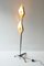 French Lucite Floor Lamp with Black Metal Leg from Maison Lunel, 1950s 16