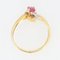 18 Karat Yellow Gold Ring with Ruby and Diamonds 9