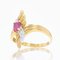 18 Karat Yellow Gold Ring with Ruby and Diamonds 3