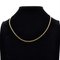 18 Karat Yellow Gold Filed Curb Mesh Chain Necklace, Image 4