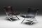 Leather Scissor Chair by Antonio Citterio for Flexform, Italy, 1980s 11