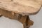Antique Swedish Folk Art Trestle Table in Pine 15