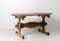 Antique Swedish Folk Art Trestle Table in Pine 6