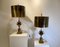Table Lamps Lotus attributed to Maison Charles, 1970, Set of 2 3