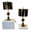 Table Lamps Lotus attributed to Maison Charles, 1970, Set of 2 1