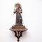 Traditional Figure of a Saint in Hand-Painted Wood, 1950s, Image 2