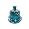 Modularer Parfümeur mit 3 Schalen in Blau und Glanz von Ceramiche Lega 1