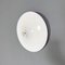 Italian Modern Round White Metal Wall or Ceiling Light, 1970s 6