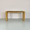 French Modern Wood and Brass Entrace Console by Alain Delon for Maison Jansen, 1980s 3