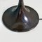 Lámpara de mesa o de pie italiana era espacial de plástico marrón y vidrio opalino, años 70, Imagen 2