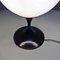 Lámpara de mesa o de pie italiana era espacial de plástico marrón y vidrio opalino, años 70, Imagen 9