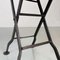 Italian Modern Round Iron Folding Stools or Coffee Tables, 1980s, Set of 2 7