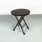 Italian Modern Round Iron Folding Stools or Coffee Tables, 1980s, Set of 2, Image 15