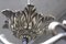 Pendant Light in Bronze and Glass, 1980s, Image 8