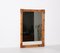Espejo italiano rectangular con marco doble de caña de bambú, años 70, Imagen 15