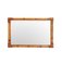 Italian Rectangular Mirror with Double Bamboo Cane Frame, 1970s, Image 7