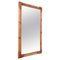 Italian Rectangular Mirror with Double Bamboo Cane Frame, 1970s, Image 1