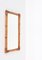 Espejo italiano rectangular con marco doble de caña de bambú, años 70, Imagen 6