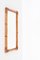 Espejo italiano rectangular con marco doble de caña de bambú, años 70, Imagen 5