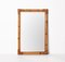Espejo italiano rectangular con marco doble de caña de bambú, años 70, Imagen 16