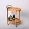 Mid-Century Italian Oval Serving Bar Cart Trolley in Bamboo and Rattan, 1960s 13