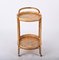 Mid-Century Italian Oval Serving Bar Cart Trolley in Bamboo and Rattan, 1960s 8