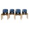 Model 121 Chairs by Afra & Tobia Scarpa for Cassina, Italy, 1960s, Set of 4 1