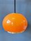 Lampe à Suspension Vintage Orange, 1970s 8