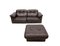 Ds-101 2-Seater Sofa and Ottoman in Brown Leather from de Sede, 1970s, Set of 2, Image 2