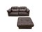 Ds-101 2-Sitzer Sofa und Ottomane aus Braunem Leder von de Sede, 1970er, 2er Set 2