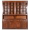Large Glazed Pine & Oak Bookcase / Housekeepers Cabinet, 1890s 1