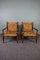 French Lounge Chairs by Adrian Audoux & Freda Minet for Vibo, 1950, Set of 2 1