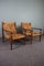 French Lounge Chairs by Adrian Audoux & Freda Minet for Vibo, 1950, Set of 2 2