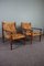 French Lounge Chairs by Adrian Audoux & Freda Minet for Vibo, 1950, Set of 2, Image 2