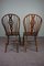 Antike englische Windsor Stühle aus Ulmenholz, frühes 19. Jh., 6er Set 6