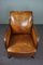 Art Deco Armchair in Sheep Leather 6