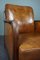 Art Deco Armchair in Sheep Leather 8
