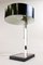 Mid-Century Chromed Table Lamp with Black Metal Lamp Shade, Austria, 1950s, Image 13