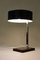 Mid-Century Chromed Table Lamp with Black Metal Lamp Shade, Austria, 1950s, Image 14