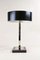 Mid-Century Chromed Table Lamp with Black Metal Lamp Shade, Austria, 1950s, Image 15