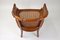 Mid-Century Faux-Bamboo Caned Barrel Armchair in Carved Walnut, France, 1970s 13