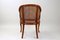 Mid-Century Faux-Bamboo Caned Barrel Armchair in Carved Walnut, France, 1970s 7